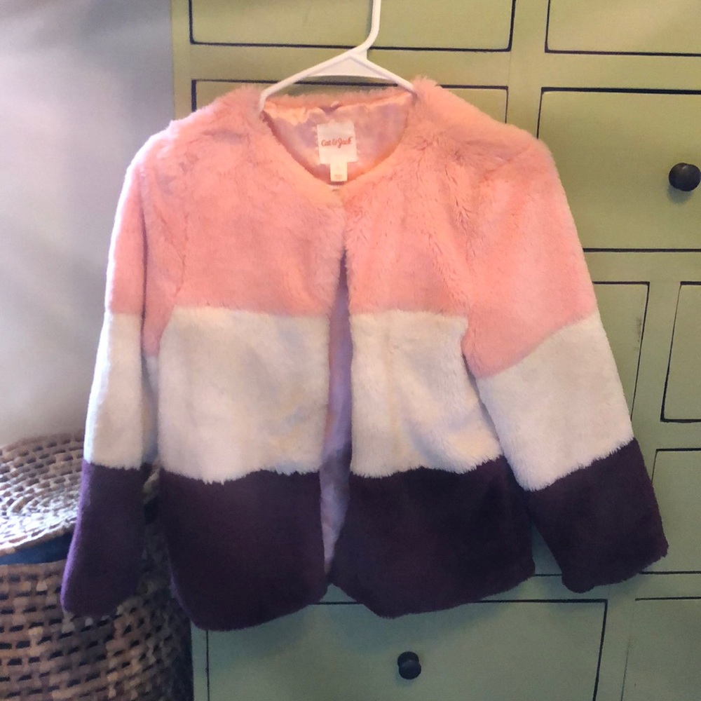 Cat & Jack faux fur jacket